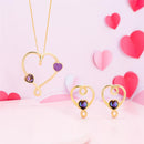 CONJUNTO FOLHEADO A OURO