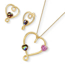 CONJUNTO FOLHEADO A OURO