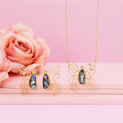 Conjunto Brilhato Pedras Naturais Brasileiras — Folheado a Ouro