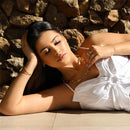 CONJUNTO FOLHEADO A OURO