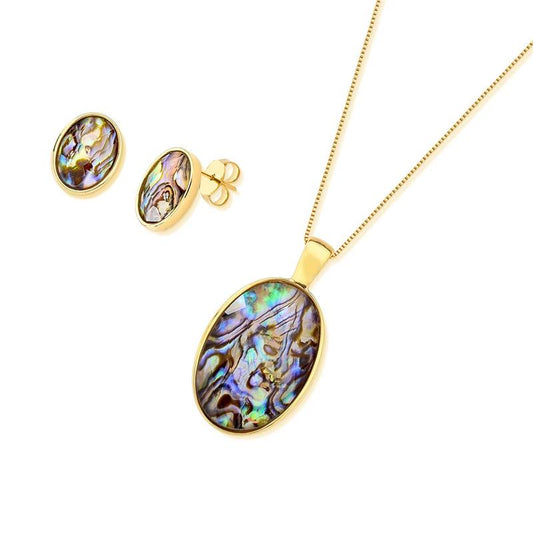 Conjunto Brilhato Pedras Naturais Brasileiras — Folheado a Ouro — HEMATITA