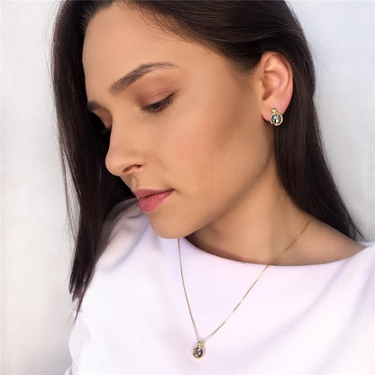 Conjunto Brilhato Colecao Conchas folheado a ouro