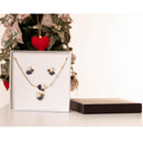 CONJUNTO FOLHEADO A OURO