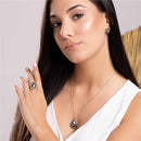 CONJUNTO FOLHEADO A OURO