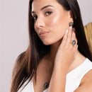 CONJUNTO FOLHEADO A OURO