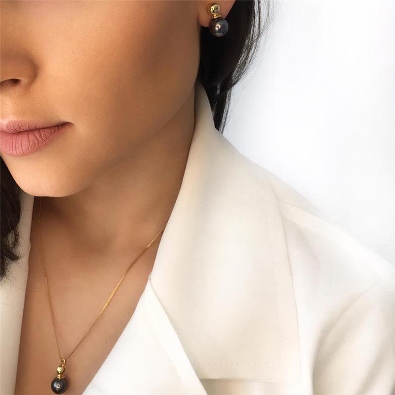 Conjunto Brilhato Pedras Naturais Brasileiras — Folheado a Ouro