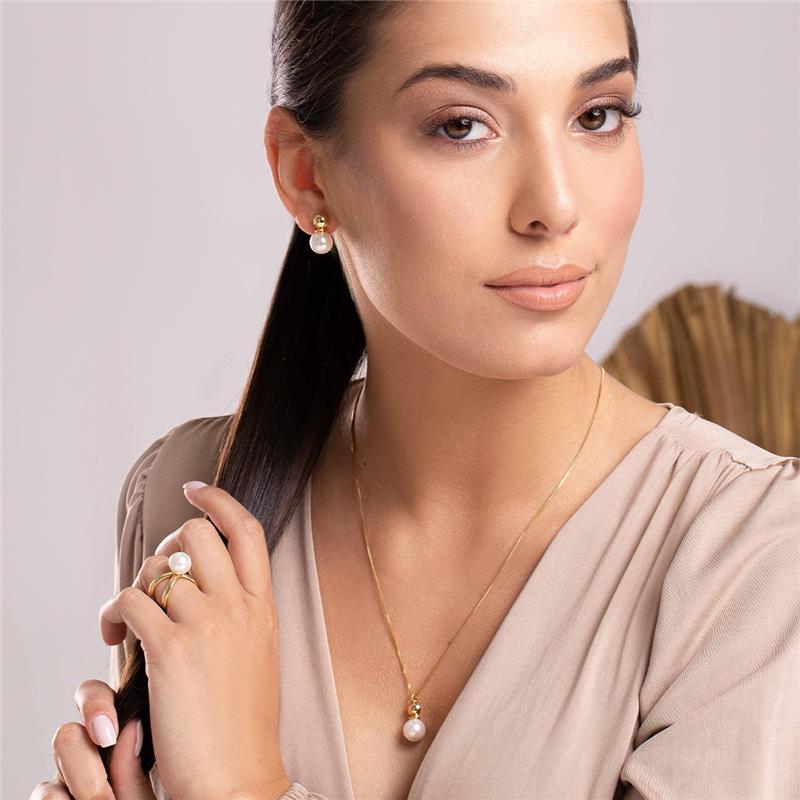 Conjunto Brilhato Pedras Naturais Brasileiras — Folheado a Ouro