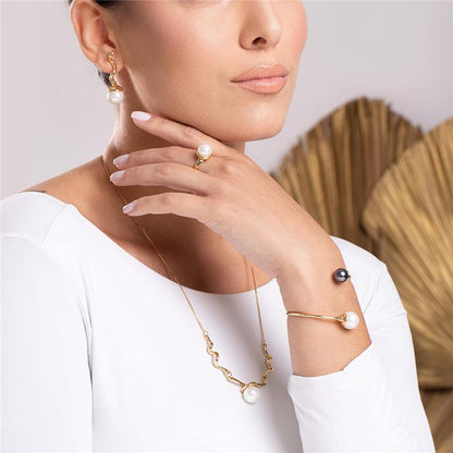 Conjunto Brilhato Pedras Naturais Brasileiras — Folheado a Ouro