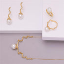 CONJUNTO FOLHEADO A OURO