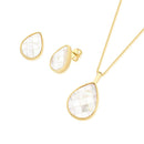 CONJUNTO FOLHEADO A OURO