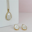 CONJUNTO FOLHEADO A OURO