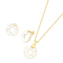 CONJUNTO FOLHEADO A OURO