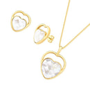 CONJUNTO FOLHEADO A OURO