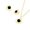 CONJUNTO FOLHEADO A OURO