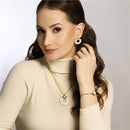 CONJUNTO FOLHEADO A OURO