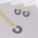 CONJUNTO FOLHEADO A OURO