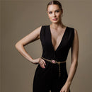 CONJUNTO FOLHEADO A OURO