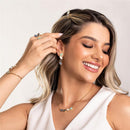 CONJUNTO FOLHEADO A OURO