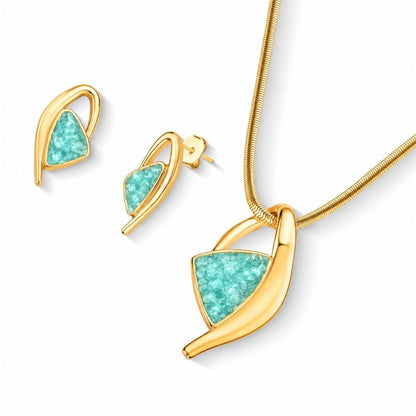 Conjunto Brilhato folheado a ouro Coleção Serena - opção de pedra 13 - 030271084-13