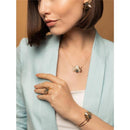 CONJUNTO FOLHEADO A OURO