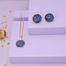 CONJUNTO FOLHEADO A OURO