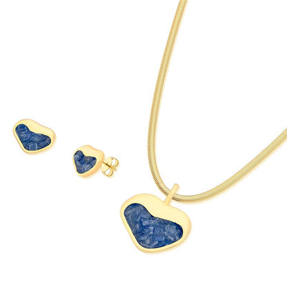 Conjunto Brilhato Pedras Naturais Brasileiras — Folheado a Ouro