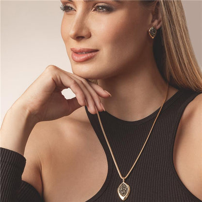Conjunto Brilhato Pedras Naturais Brasileiras — Folheado a Ouro