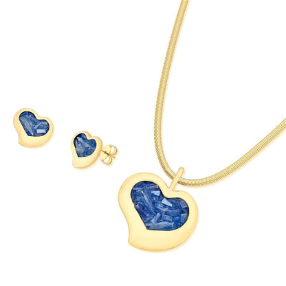 Conjunto Brilhato Pedras Naturais Brasileiras — Folheado a Ouro