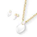 CONJUNTO FOLHEADO A OURO