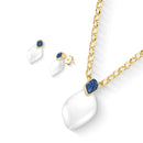 CONJUNTO FOLHEADO A OURO