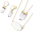 CONJUNTO FOLHEADO A OURO