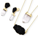 CONJUNTO FOLHEADO A OURO