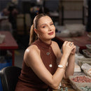 CONJUNTO FOLHEADO A OURO