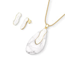 CONJUNTO FOLHEADO A OURO