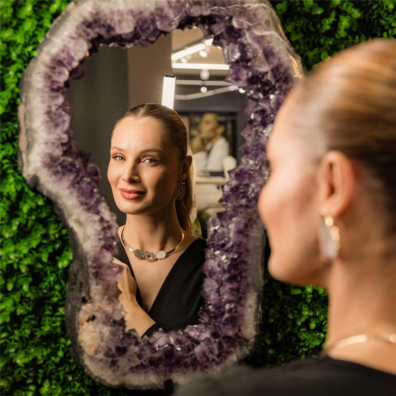 CONJUNTO FOLHEADO A OURO