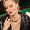 CONJUNTO FOLHEADO A OURO