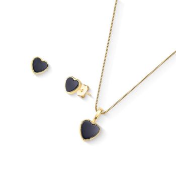 Conjunto Brilhato Pedras Naturais Brasileiras — Folheado a Ouro