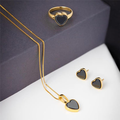 Conjunto Brilhato Pedras Naturais Brasileiras — Folheado a Ouro