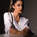 CONJUNTO FOLHEADO A OURO