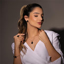 CONJUNTO FOLHEADO A OURO