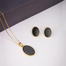 CONJUNTO FOLHEADO A OURO