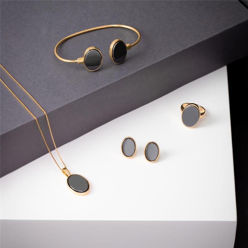 CONJUNTO FOLHEADO A OURO