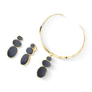 CONJUNTO FOLHEADO A OURO