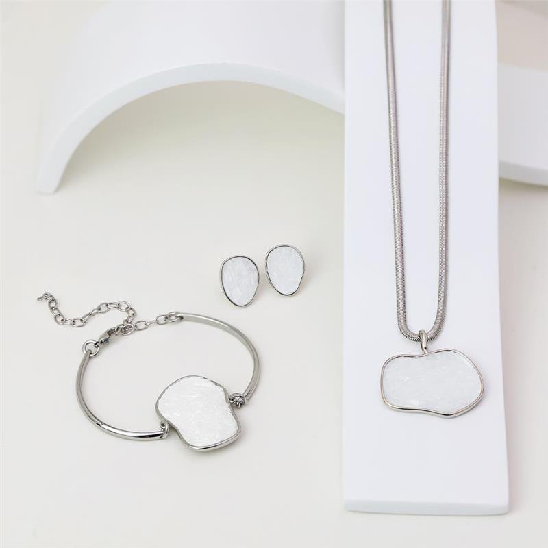Conjunto Brilhato Pedras Naturais Brasileiras — Folheado a Ouro — AMAZONITA