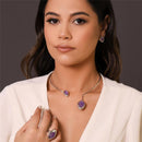 CONJUNTO FOLHEADO A RÓDIO BRANCO