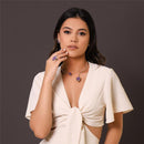 CONJUNTO FOLHEADO A RÓDIO BRANCO