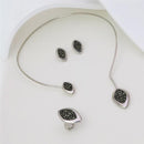 CONJUNTO FOLHEADO A RÓDIO BRANCO