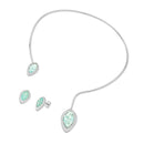 CONJUNTO FOLHEADO A RÓDIO BRANCO