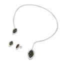 CONJUNTO FOLHEADO A RÓDIO BRANCO