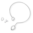 CONJUNTO FOLHEADO A RÓDIO BRANCO